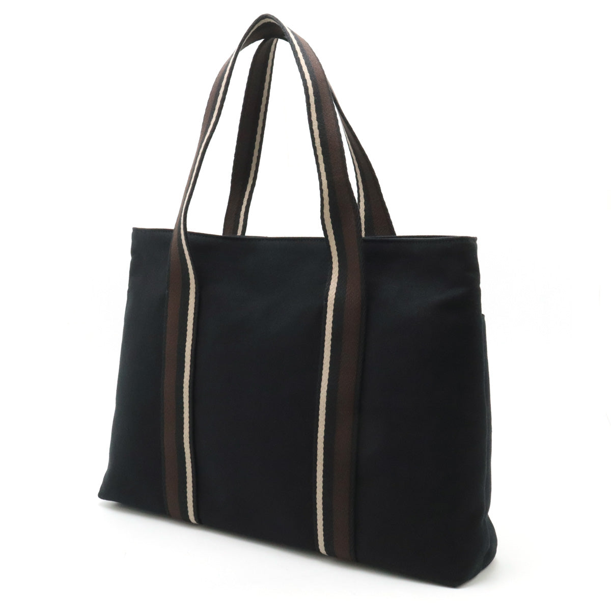 Hermes Canvas Leather Tote Bag