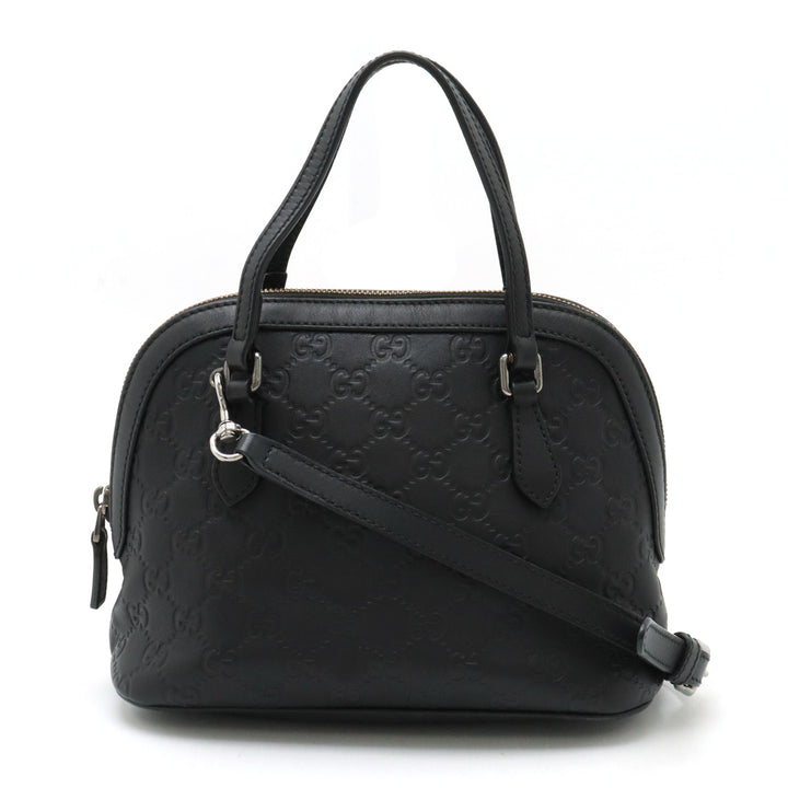 Gucci Leather 2WAY Mini Handbag Black