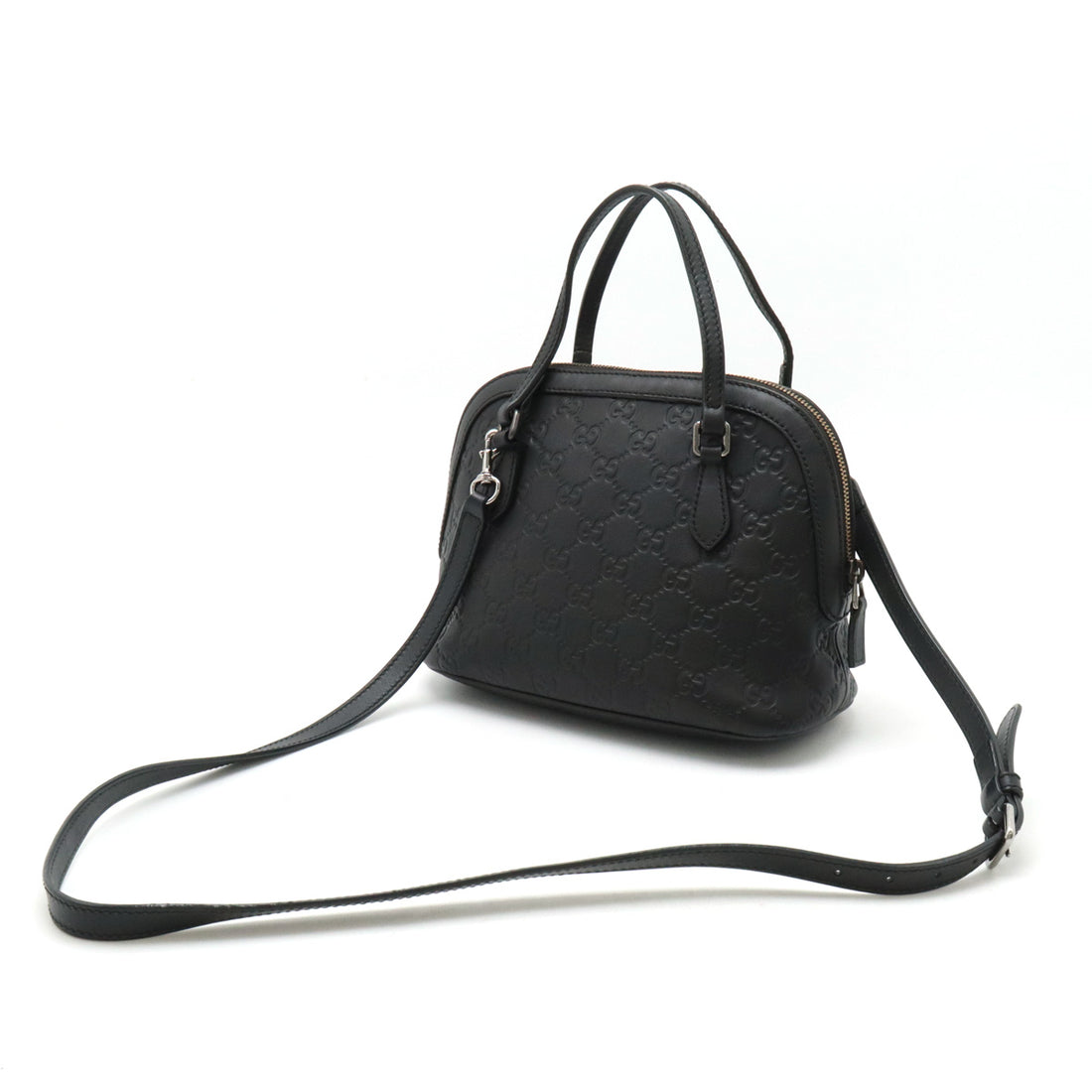 Gucci Leather 2WAY Mini Handbag Black