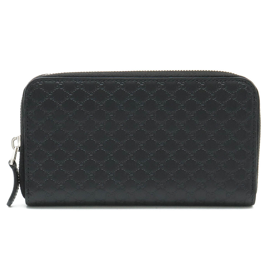 Gucci Microguccissima Leather Zip Wallet Black