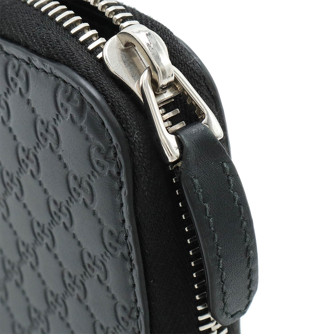 Gucci Microguccissima Leather Zip Wallet Black