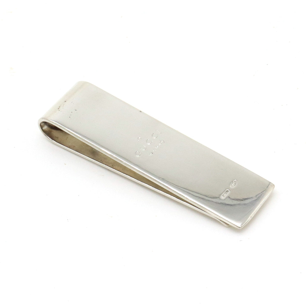 Gucci SV925 GG Logo Money Clip Silver in Pristine Condition