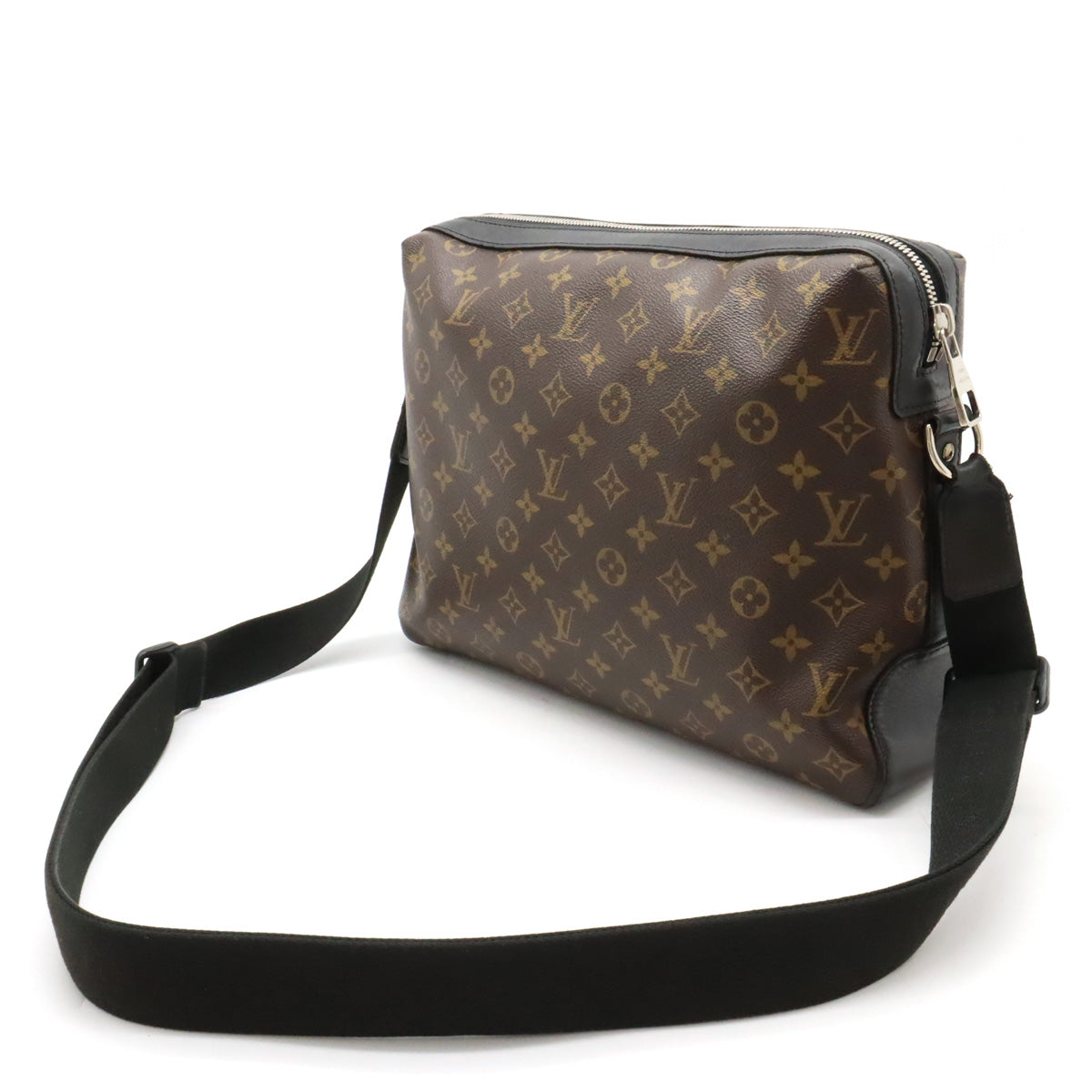 Louis Vuitton Monogram Macassar Torres Leather Shoulder Bag M40387 in Very Good Condition