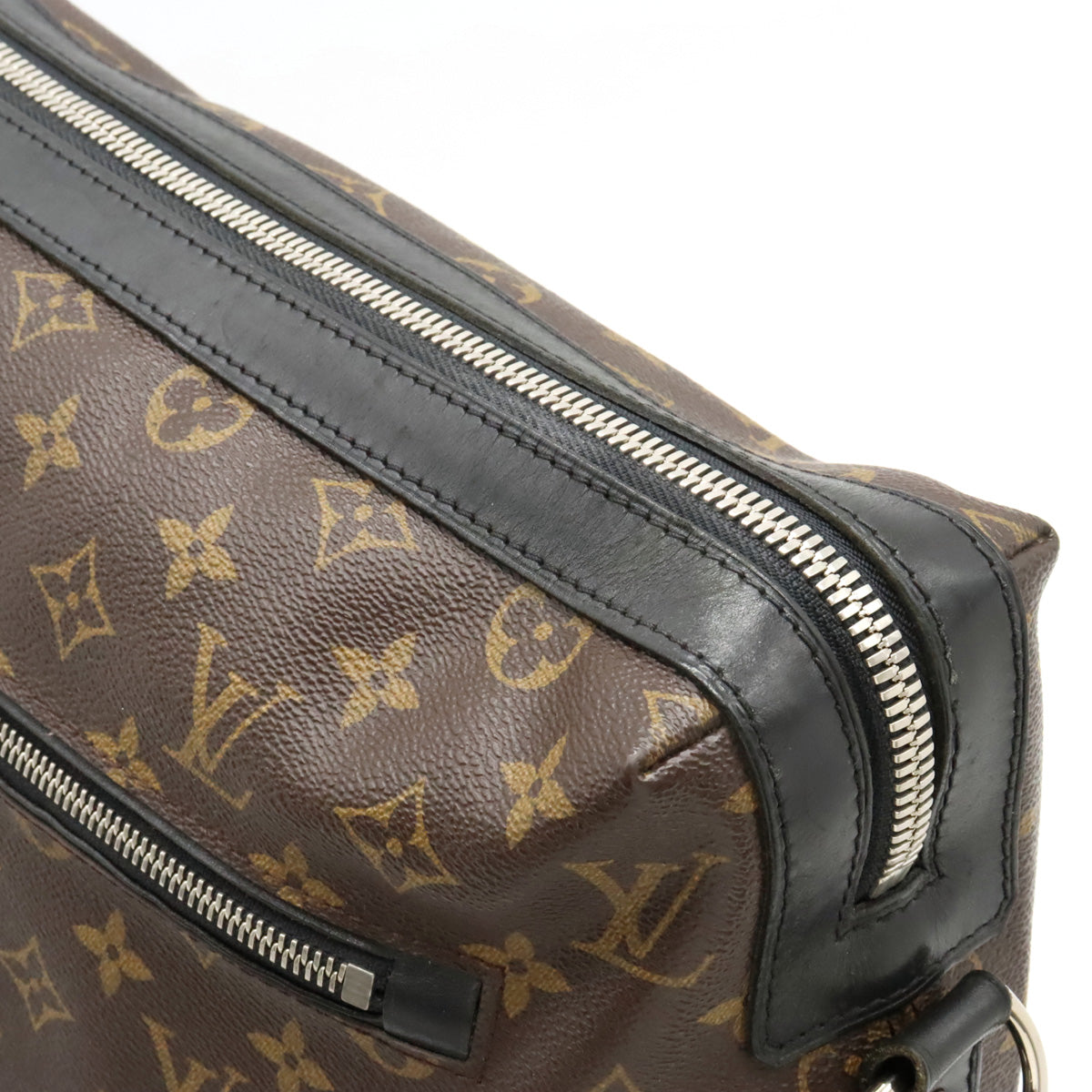 Louis Vuitton Monogram Macassar Torres Leather Shoulder Bag M40387 in Very Good Condition