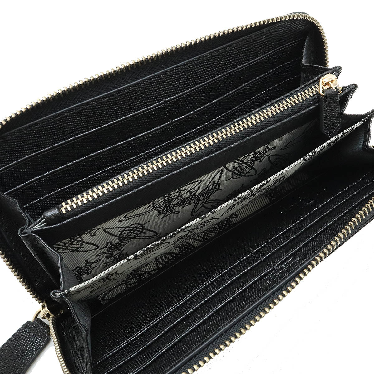 Vivienne Westwood DEBBIE Leather Long Wallet Black in Pristine Condition