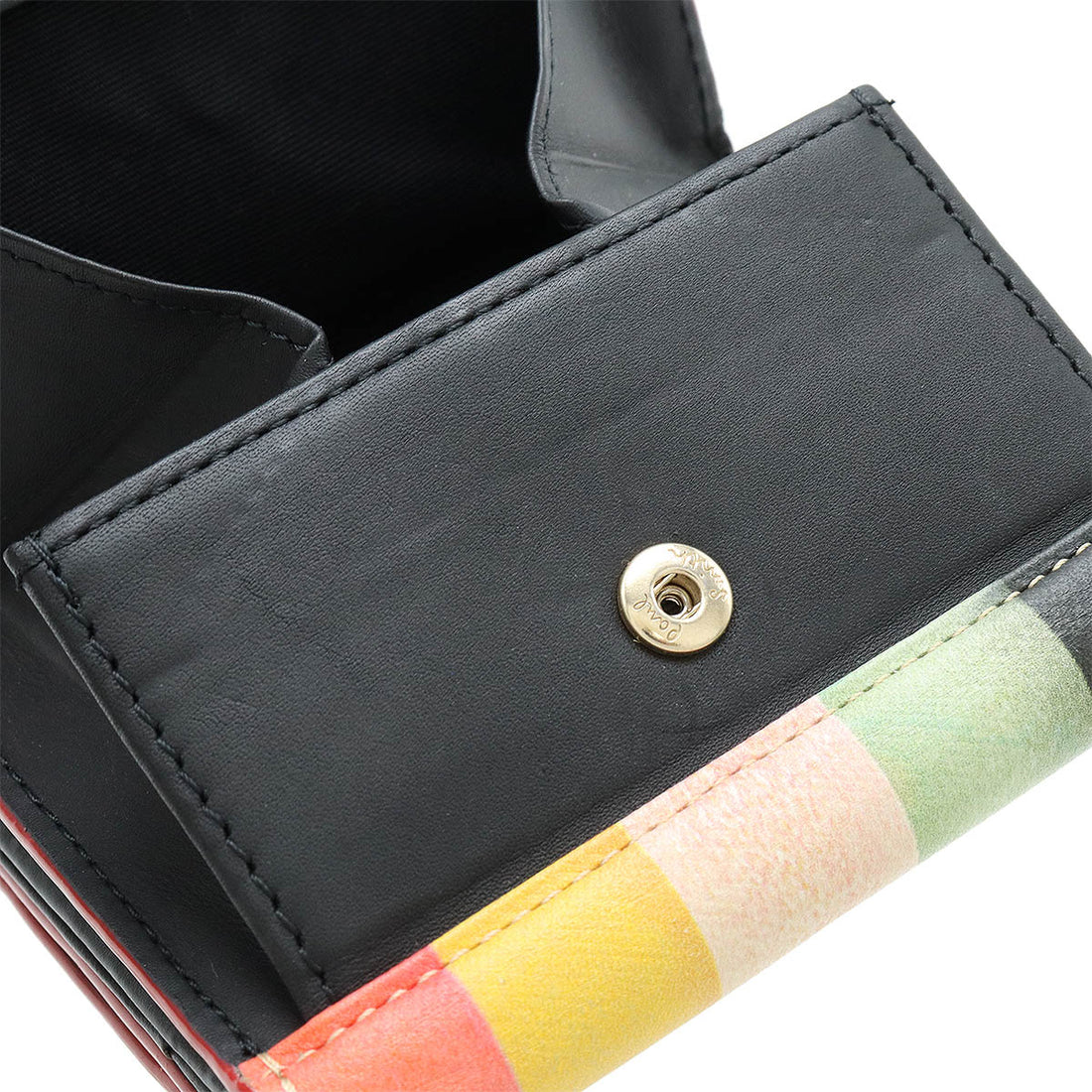 Paul Smith Leather Signature Stripe Trifold Wallet