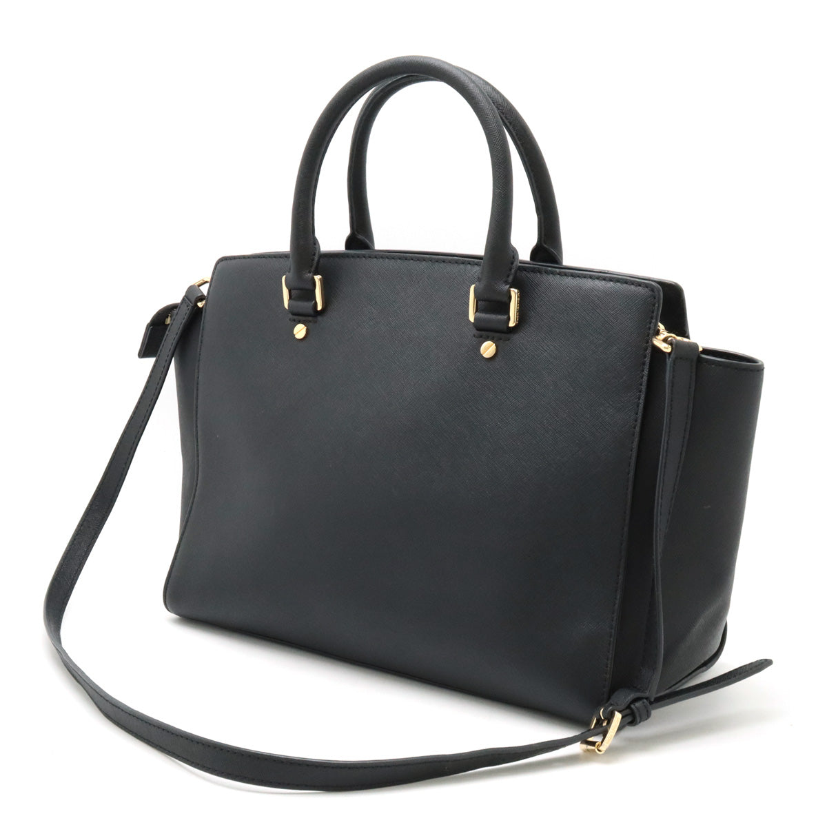 Michael Kors Selma Leather 2WAY Handbag Black