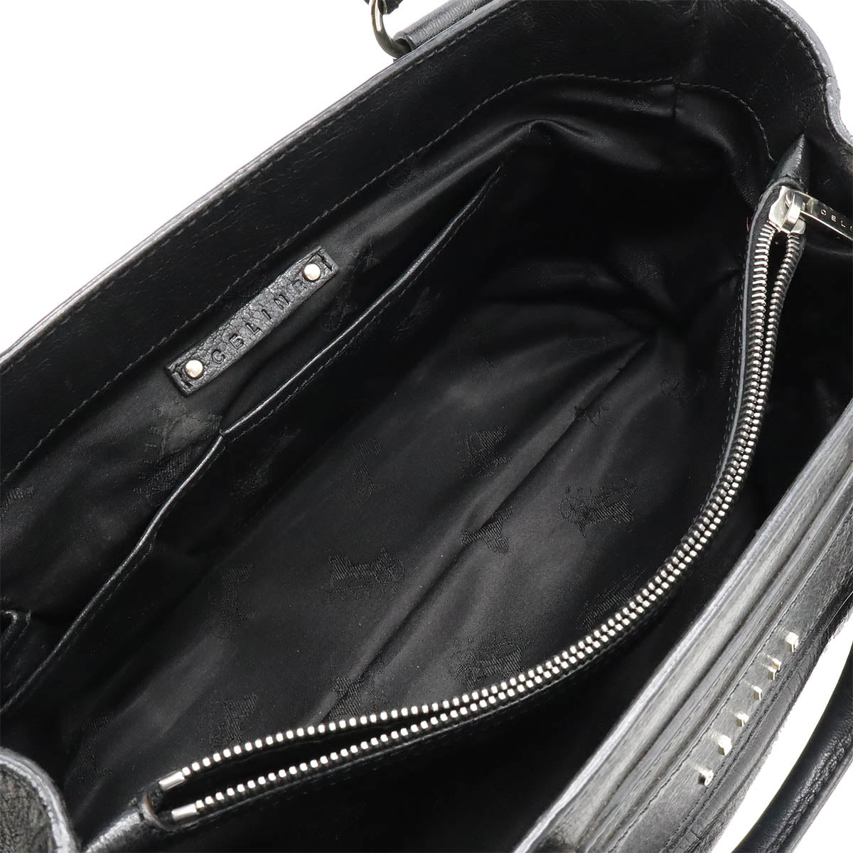 Celine Leather Boogie Handbag Black in Very Good Condition