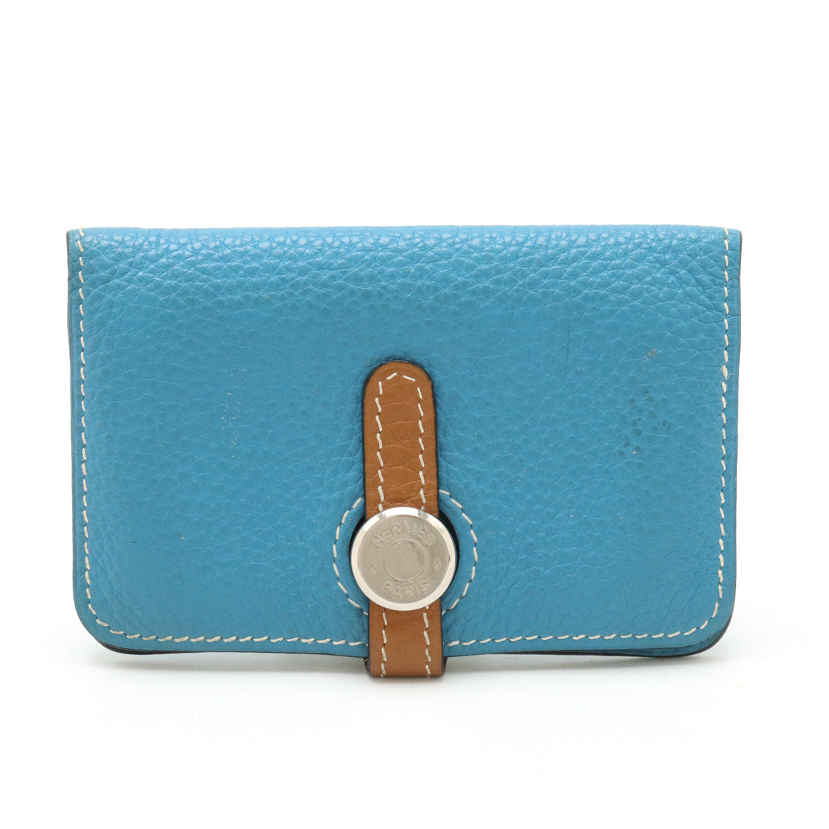 Hermes Dogon Key Coin Card Case Bicolor