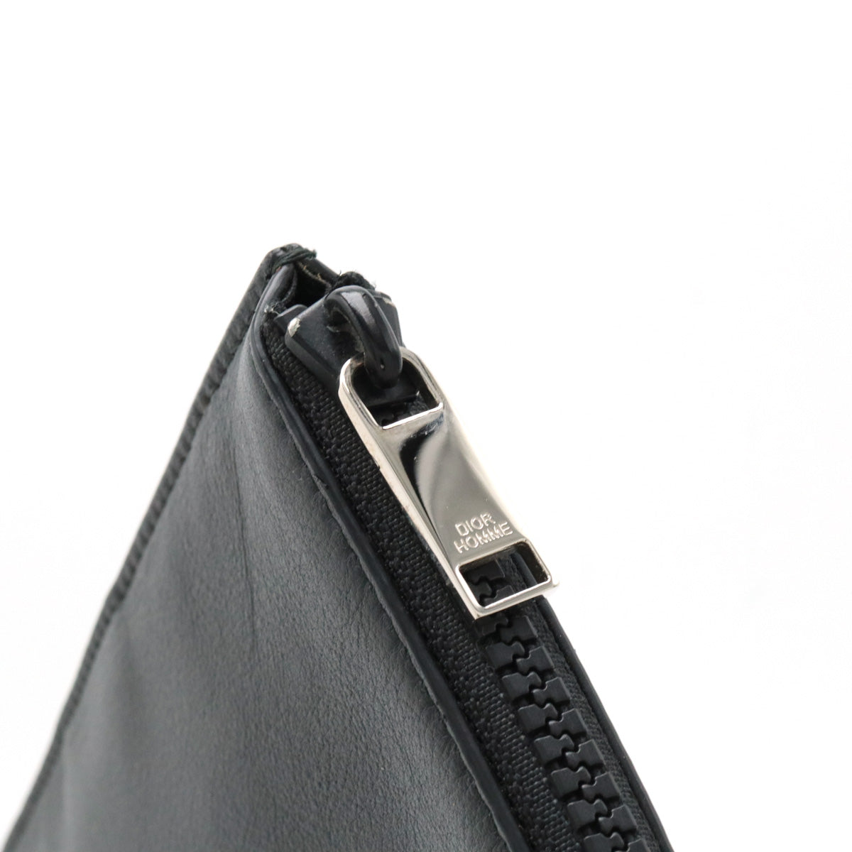 Dior Homme Leather Clutch Bag Black