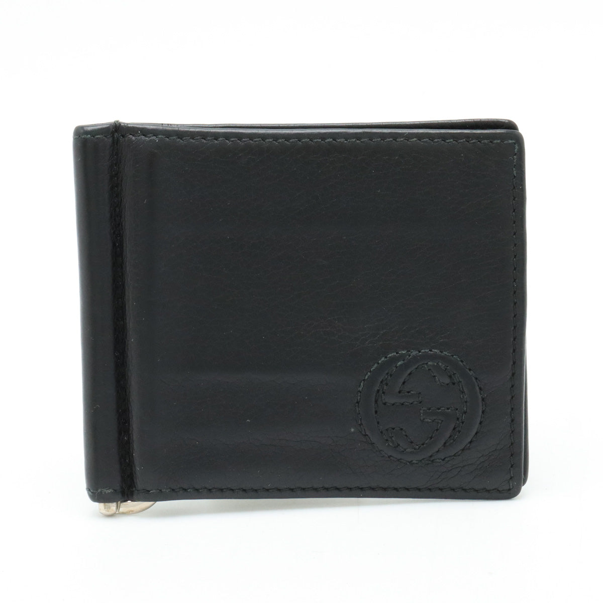 Gucci Leather Interlocking G Bifold Wallet 322119 in Good Condition