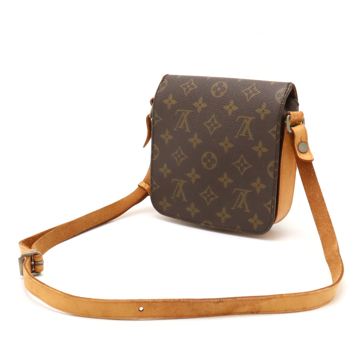 Louis Vuitton Monogram Mini Cartouchiere 16 PM Shoulder Bag M51254 in Very Good Condition