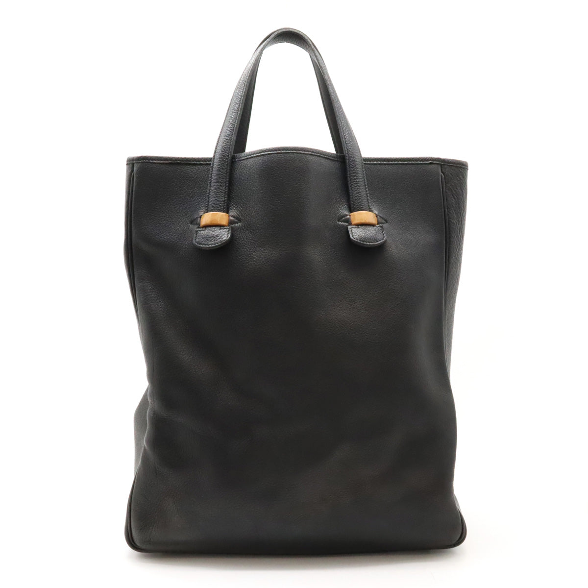 Hermes Gallop Leather Tote Bag Black