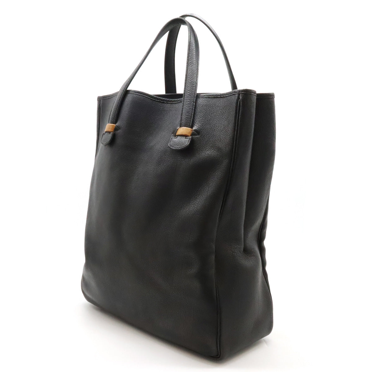 Hermes Gallop Leather Tote Bag Black