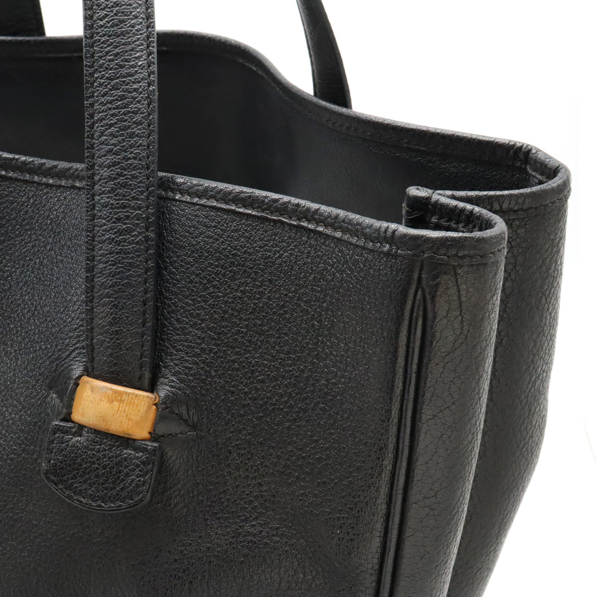 Hermes Gallop Leather Tote Bag Black