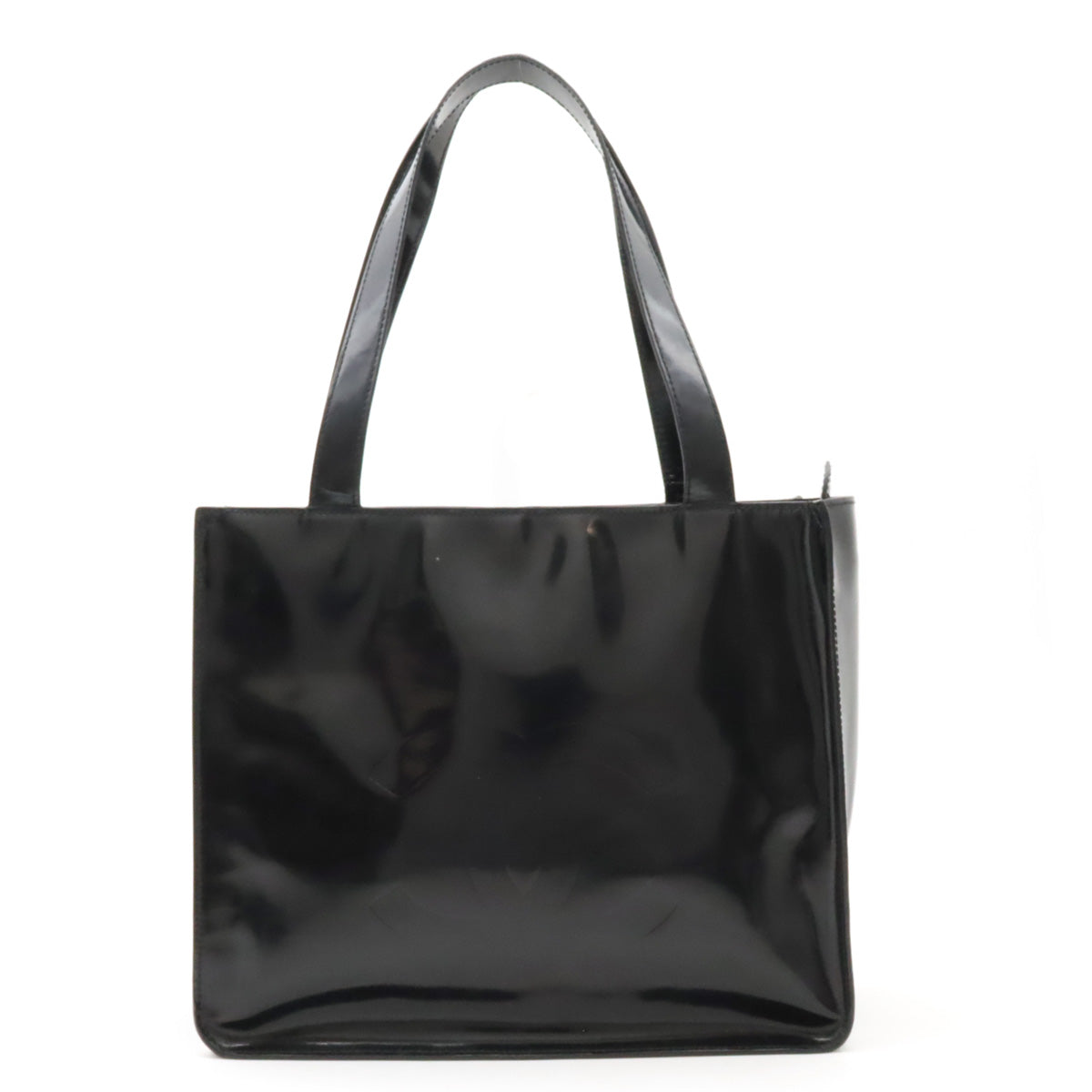 Chanel Coco Mark Logo Patent Leather Tote Bag in Very Good Condition