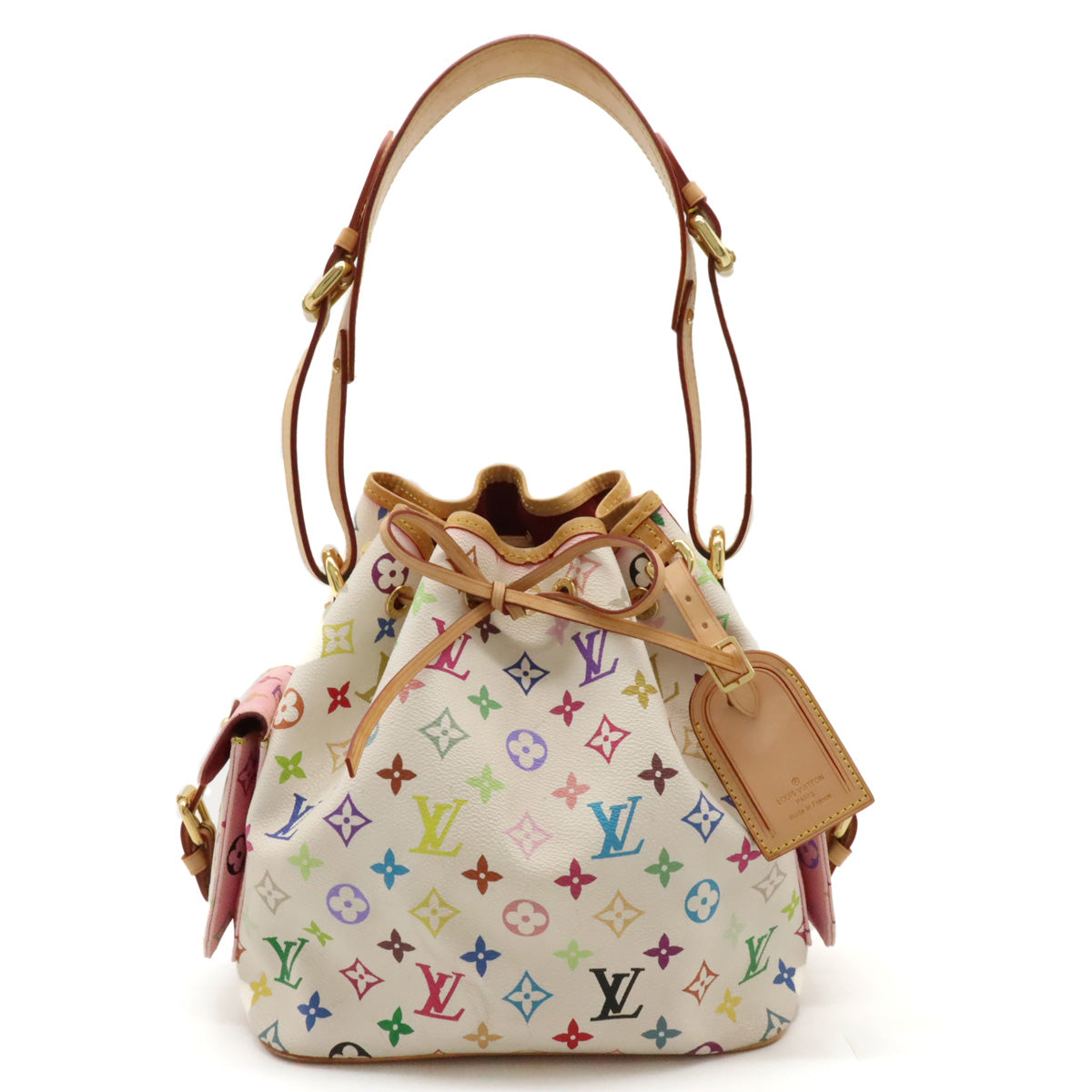 Louis Vuitton Monogram Multicolor Petit Noe Shoulder Bag M42229 in Very Good Condition