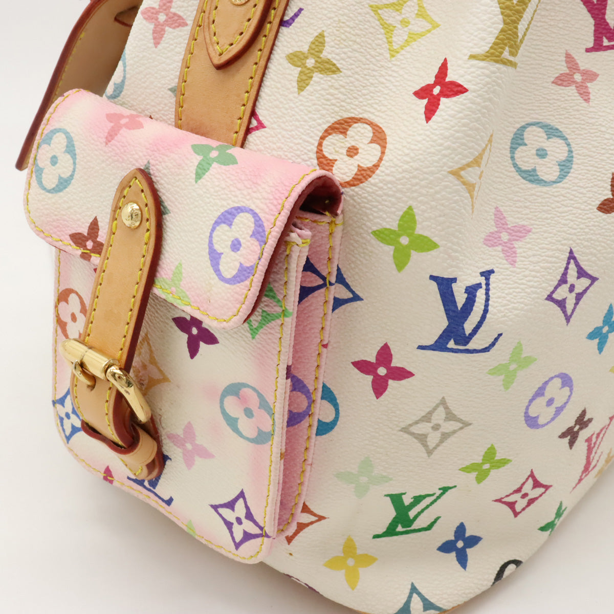 Louis Vuitton Monogram Multicolor Petit Noe Shoulder Bag M42229 in Very Good Condition