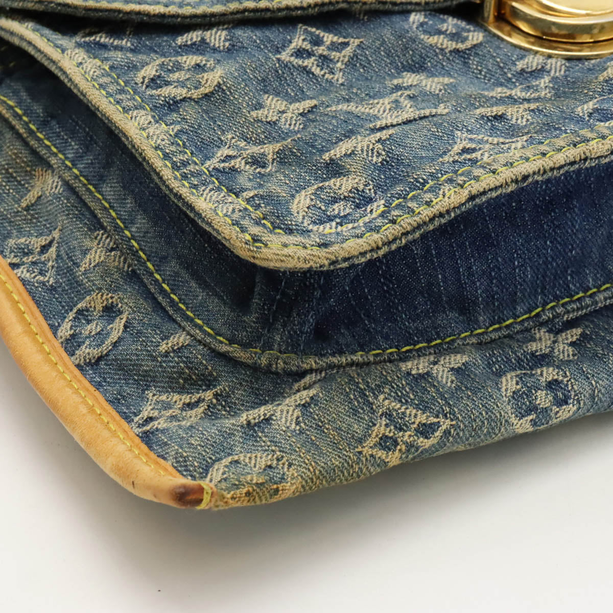 Louis Vuitton Monogram Denim Flat Shopper Tote Bag M95018