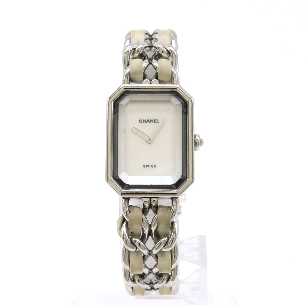 Chanel Premiere White Shell Dial Ladies Watch H1639 in Very Good Condition