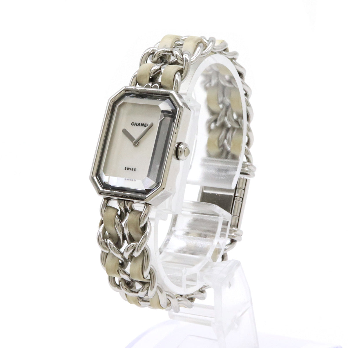 Chanel Premiere White Shell Dial Ladies Watch H1639 in Very Good Condition