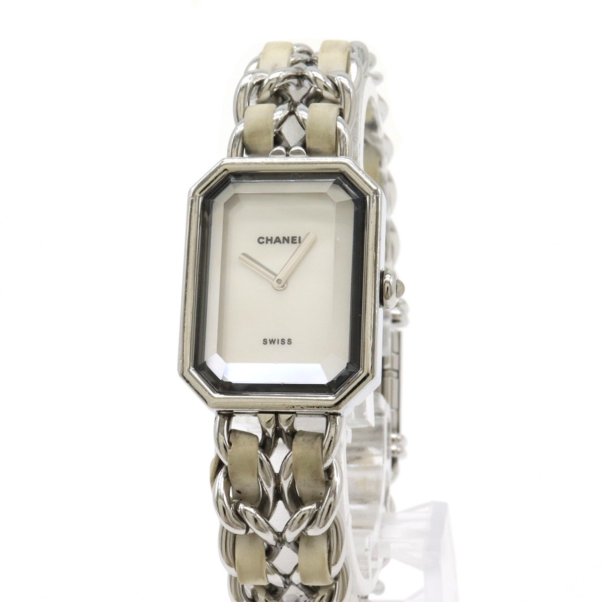 Chanel Premiere White Shell Dial Ladies Watch H1639 in Very Good Condition