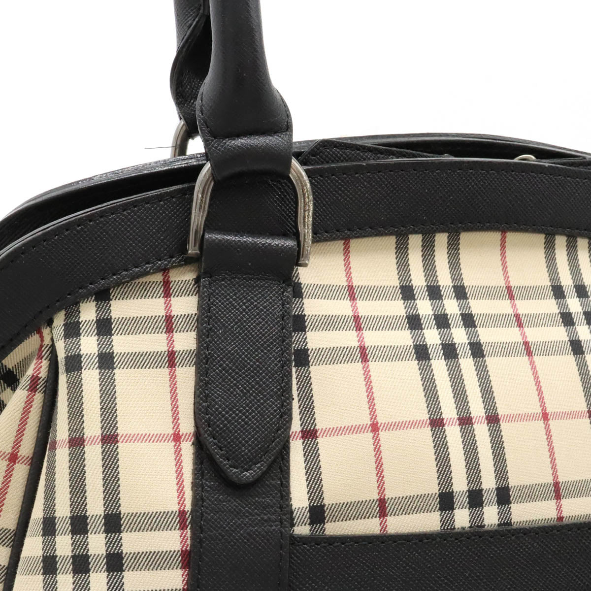 Burberry Nova Check Canvas/Leather Tote Bag in Very Good Condition