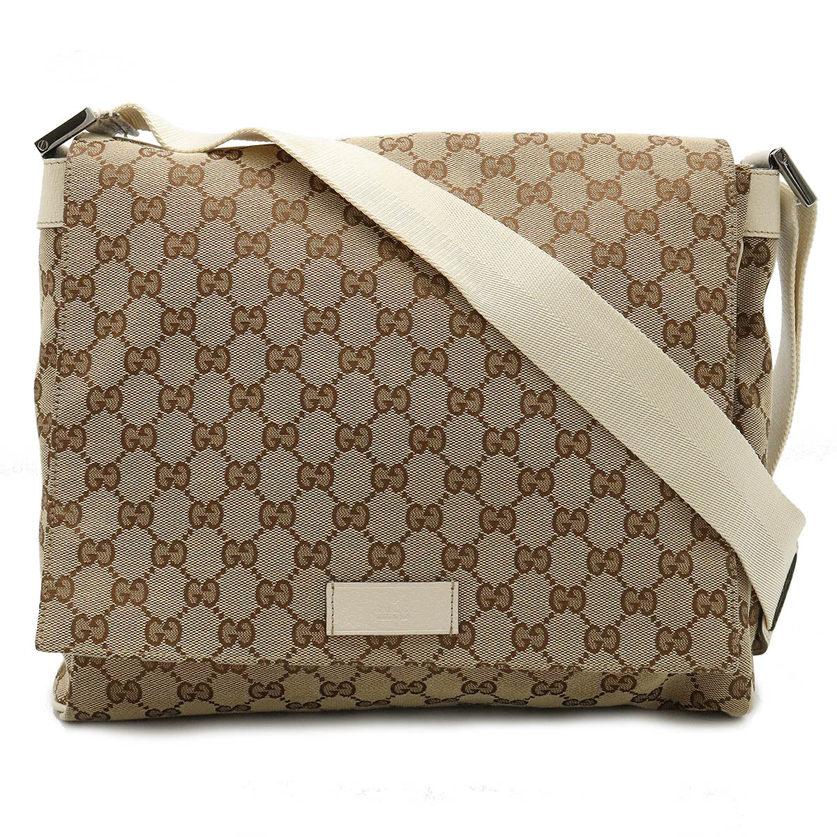 Gucci GG Canvas Leather Shoulder Bag 146236