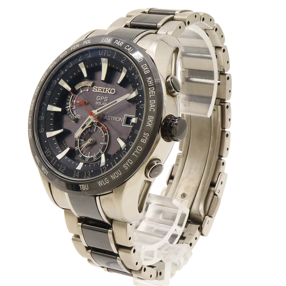 Seiko Astron 7X Series GPS Solar Titanium Ceramic Men's Watch SBXA015