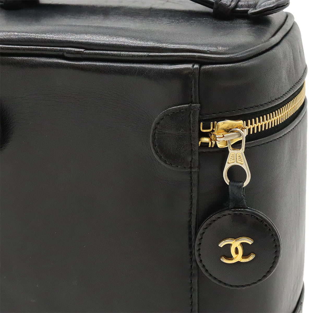 Chanel Lambskin Vanity Handbag Black