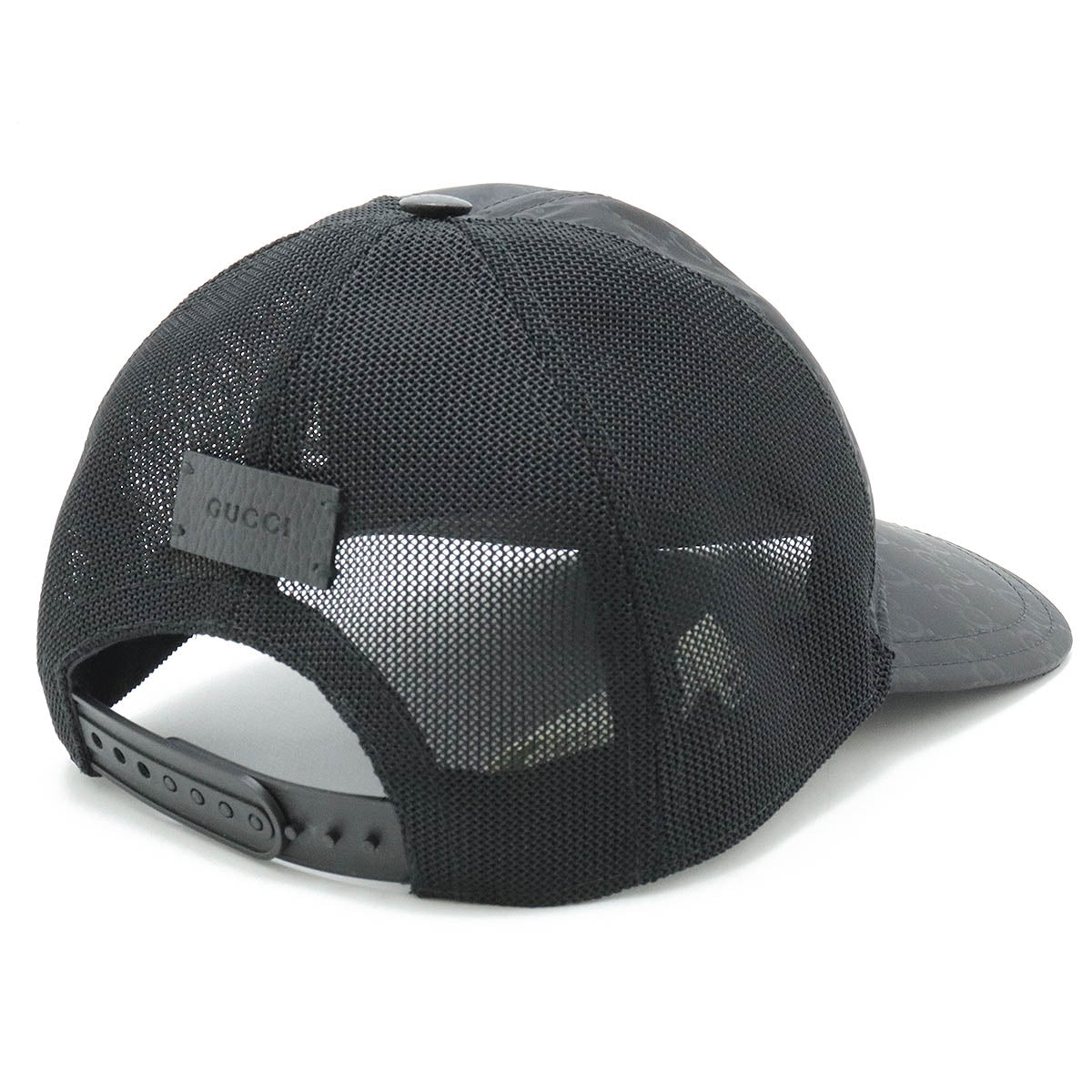 Gucci GG Nylon Mesh Baseball Cap Black