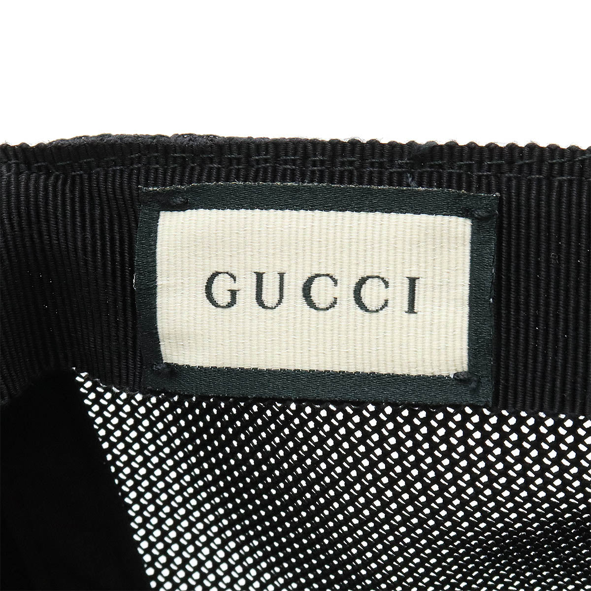 Gucci GG Nylon Mesh Baseball Cap Black