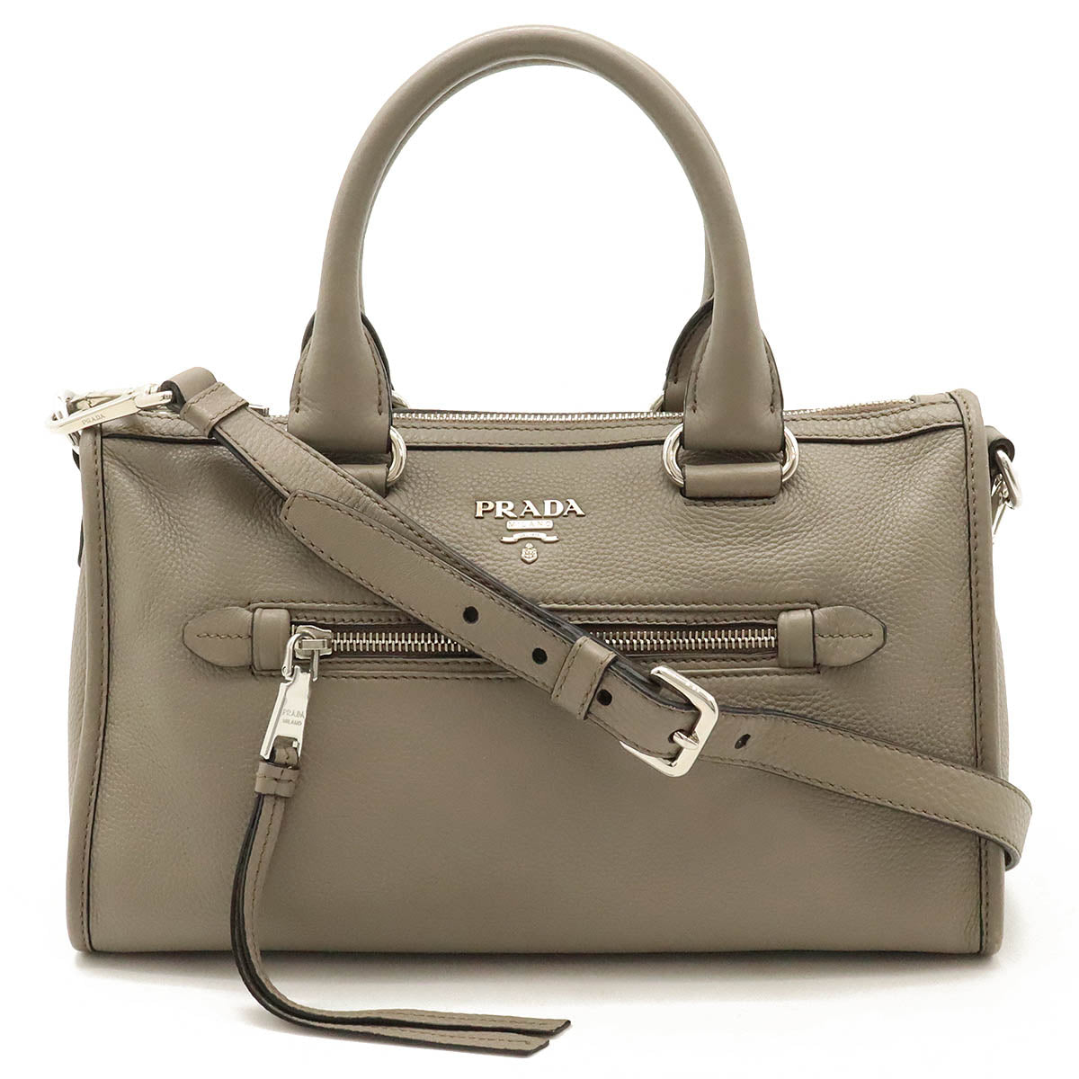 Prada Leather 2WAY Handbag 1BB022