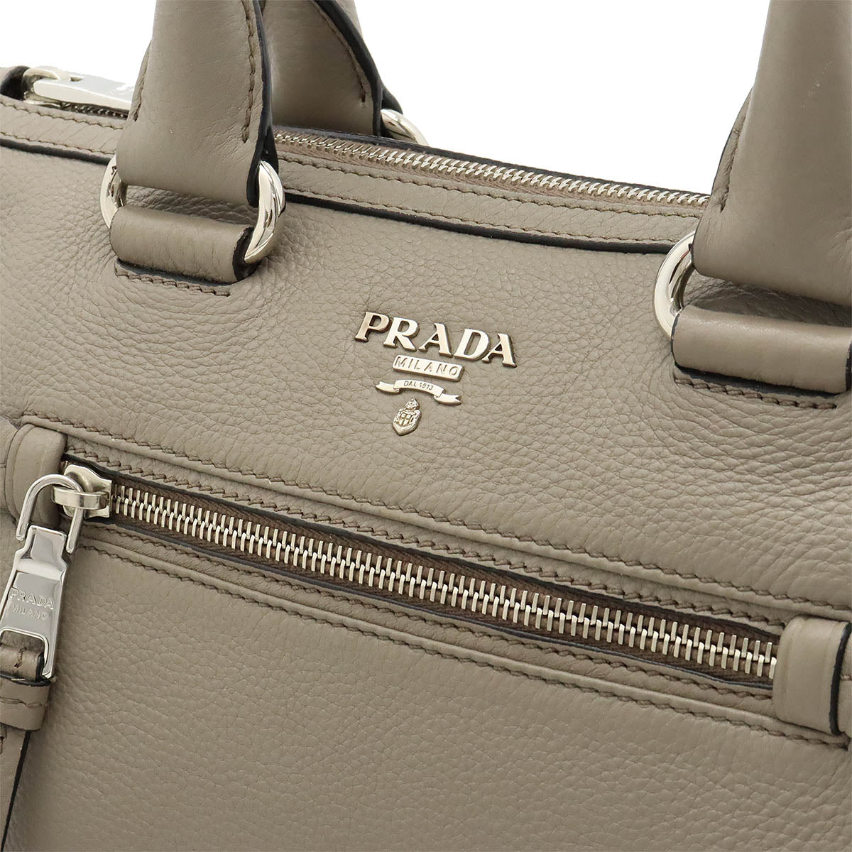 Prada Leather 2WAY Handbag 1BB022