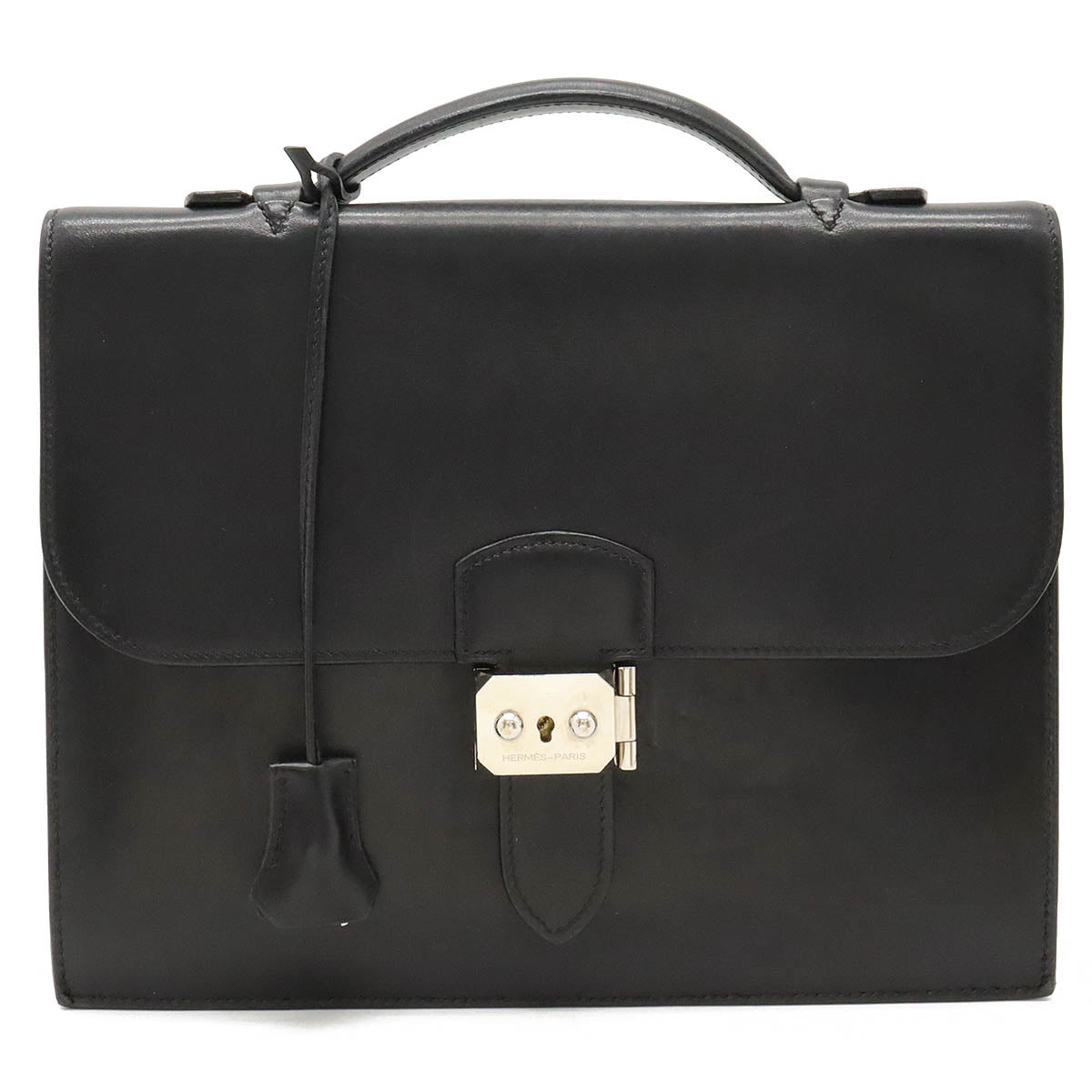 Hermes Leather Sac a Depeche 27 Briefcase