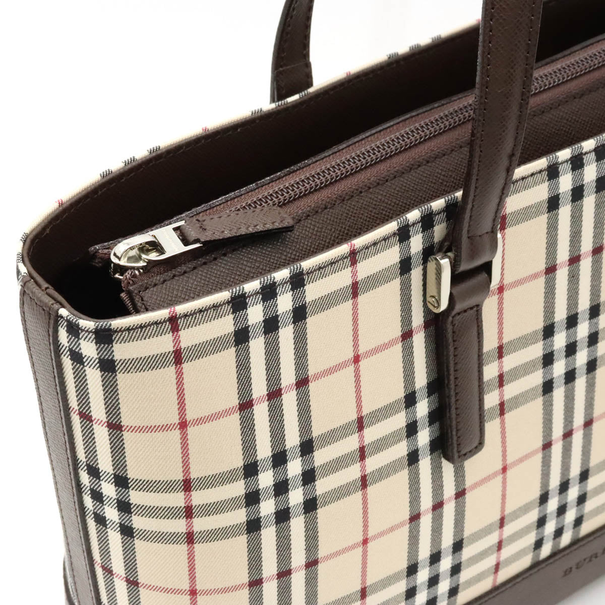 Burberry Nova Check Canvas/Leather Tote Bag in Pristine Condition