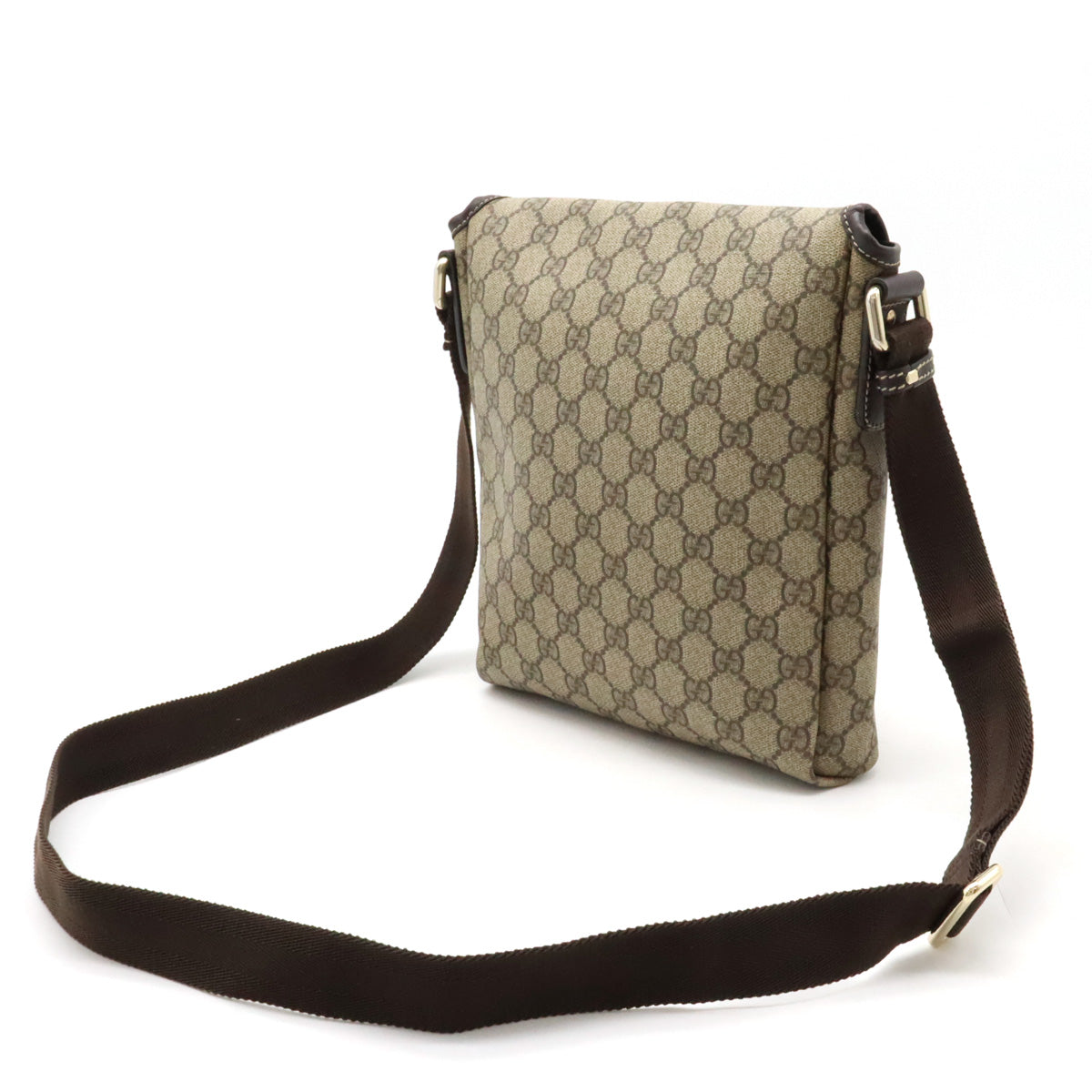 Gucci GG Supreme GG Plus Shoulder Bag PVC Leather 223666 in Great Condition