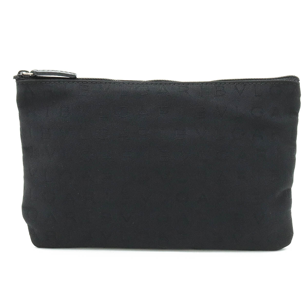 Bvlgari Logo Mania Canvas Leather Pouch