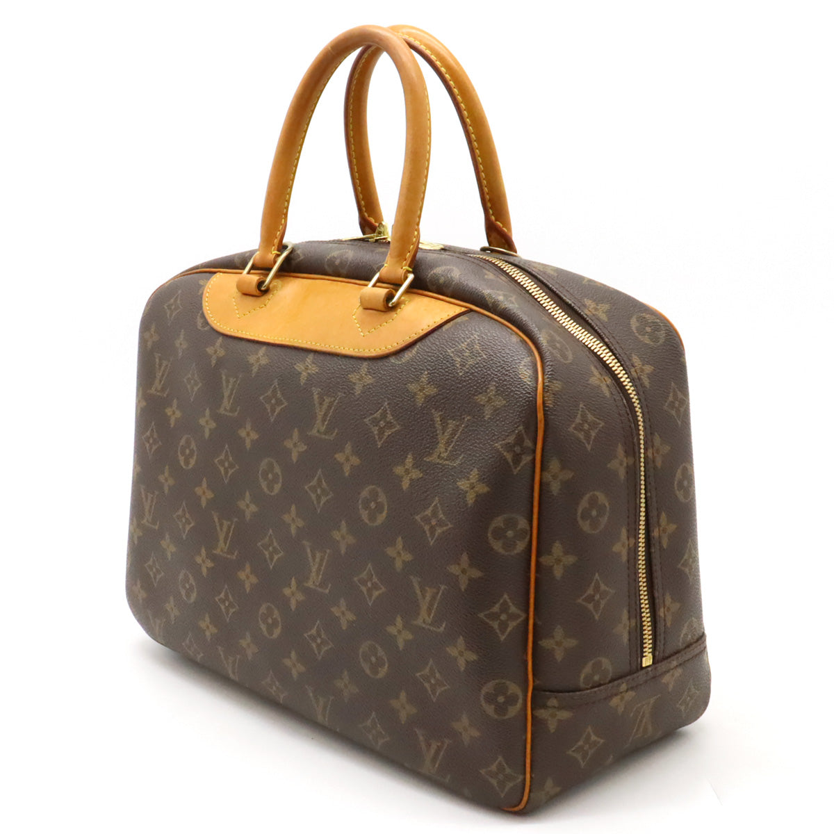 Louis Vuitton Monogram Bowling Vanity Deauville Handbag M47270 in Very Good Condition