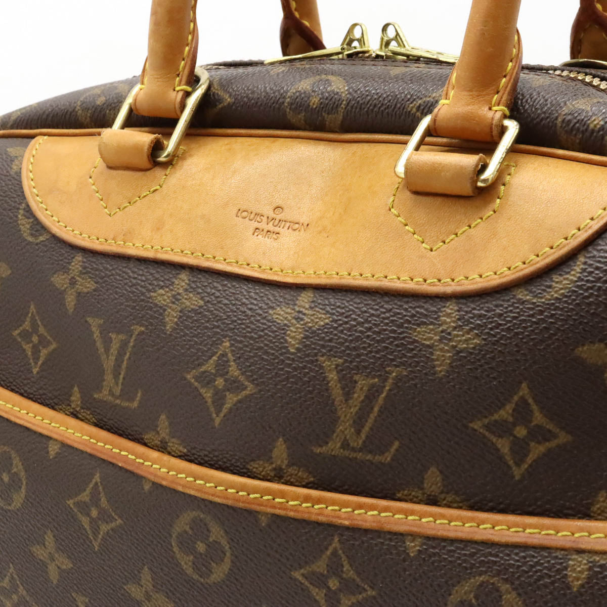 Louis Vuitton Monogram Bowling Vanity Deauville Handbag M47270 in Very Good Condition