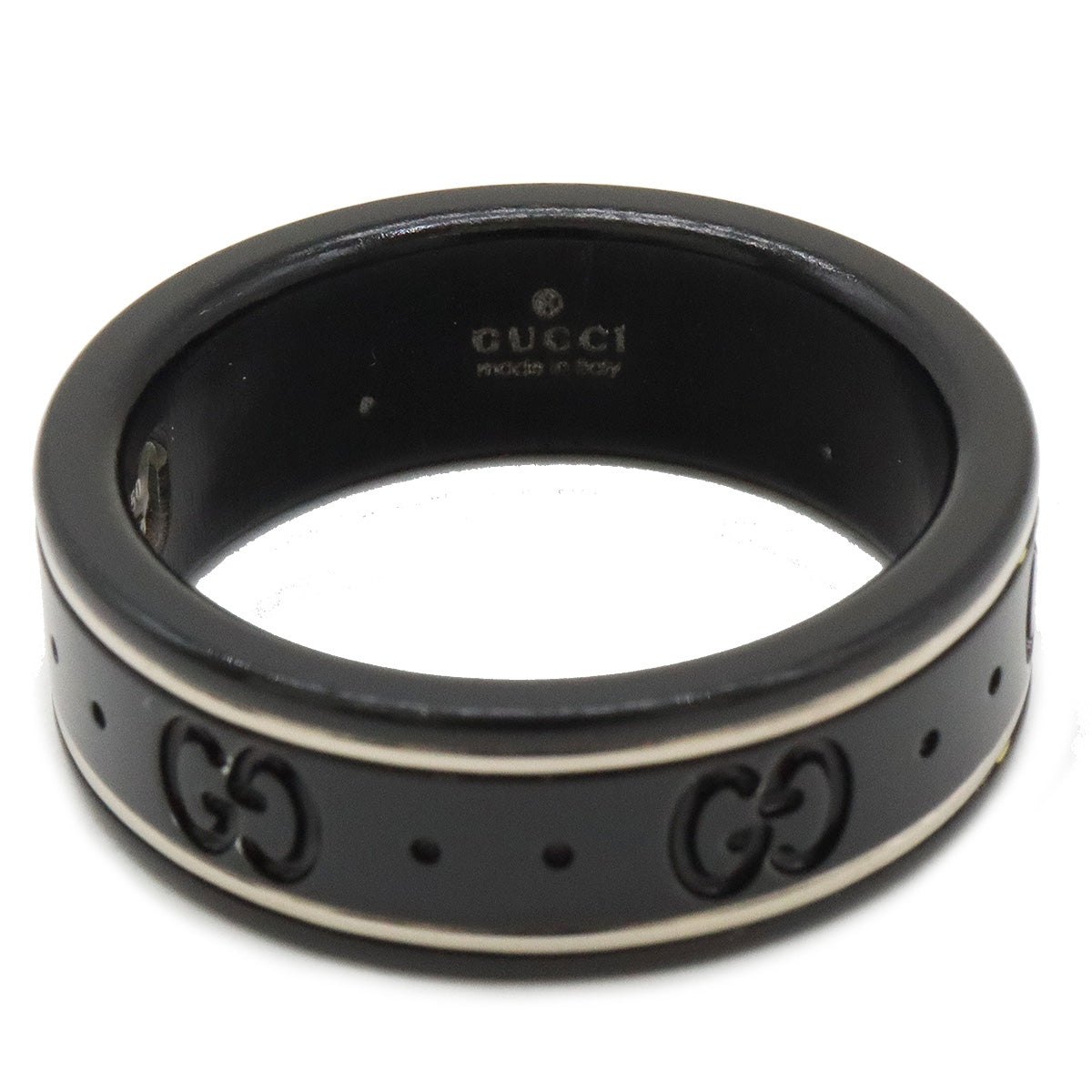 Gucci Icon Ring Synthetic Corundum K18WG in Pristine Condition