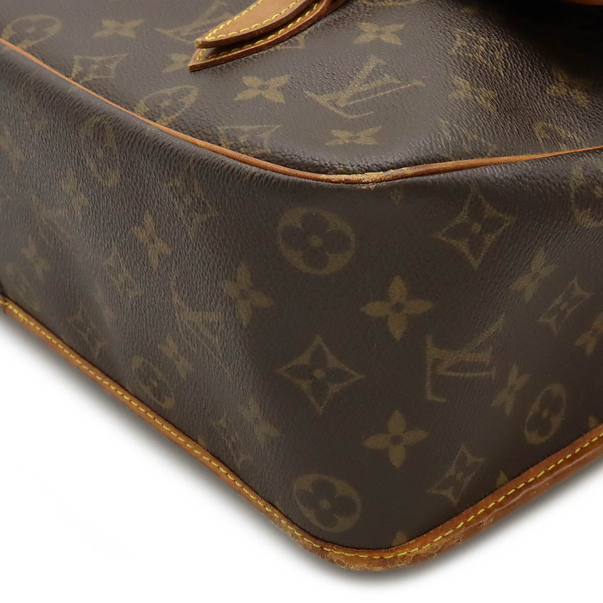 Louis Vuitton Monogram Gibeciere GM Shoulder Bag M42249 in Good Condition