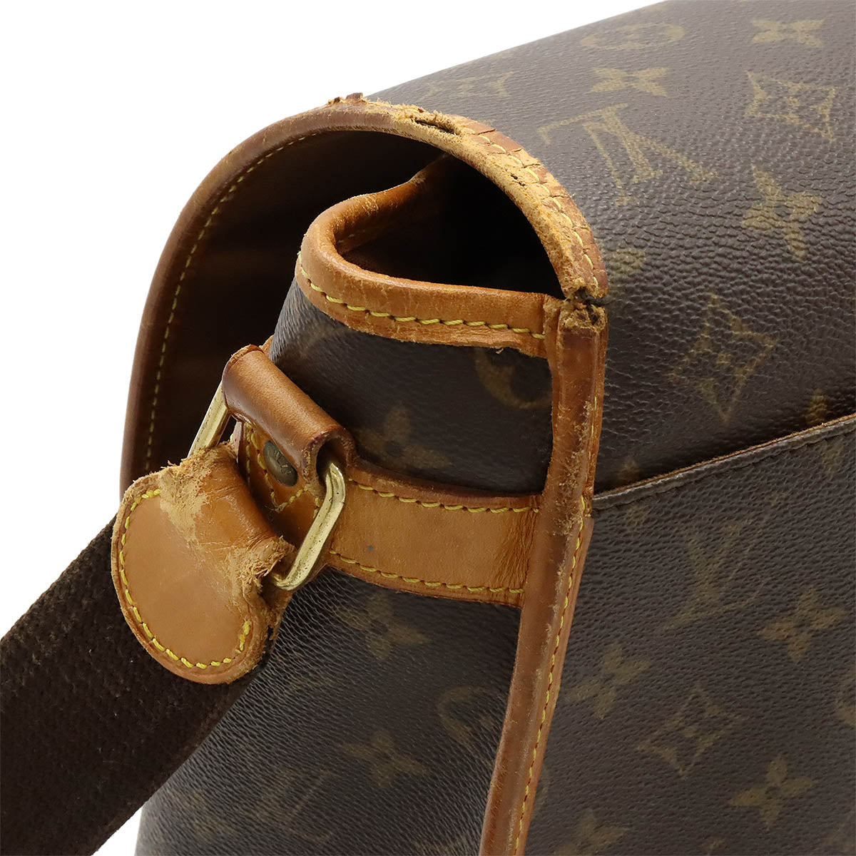 Louis Vuitton Monogram Gibeciere GM Shoulder Bag M42249 in Good Condition