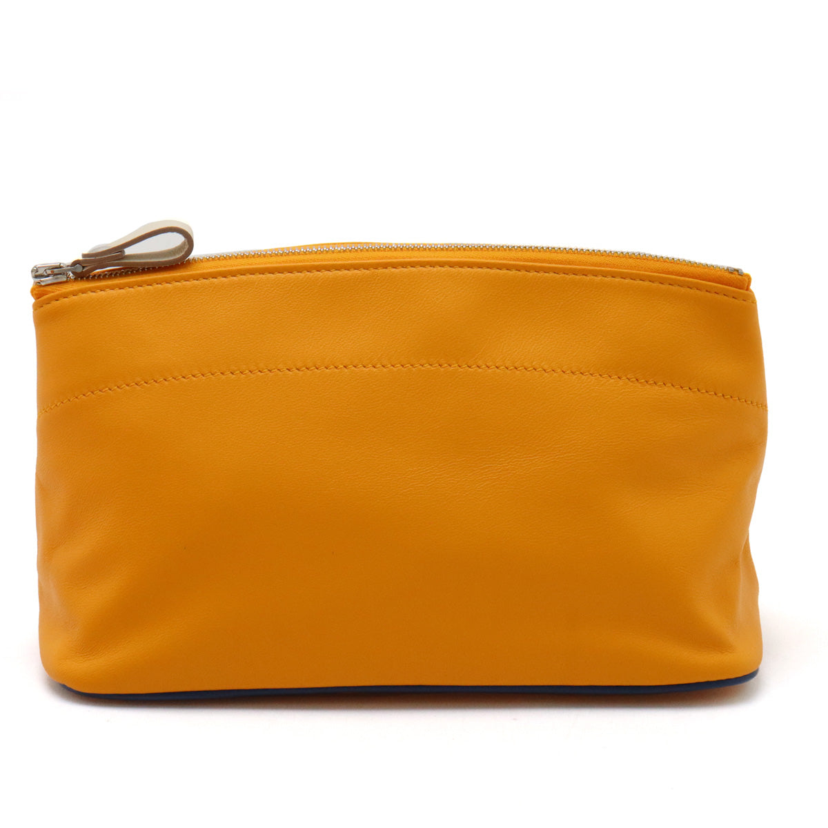 Hermes Toubouyou MM Leather Pouch Orange