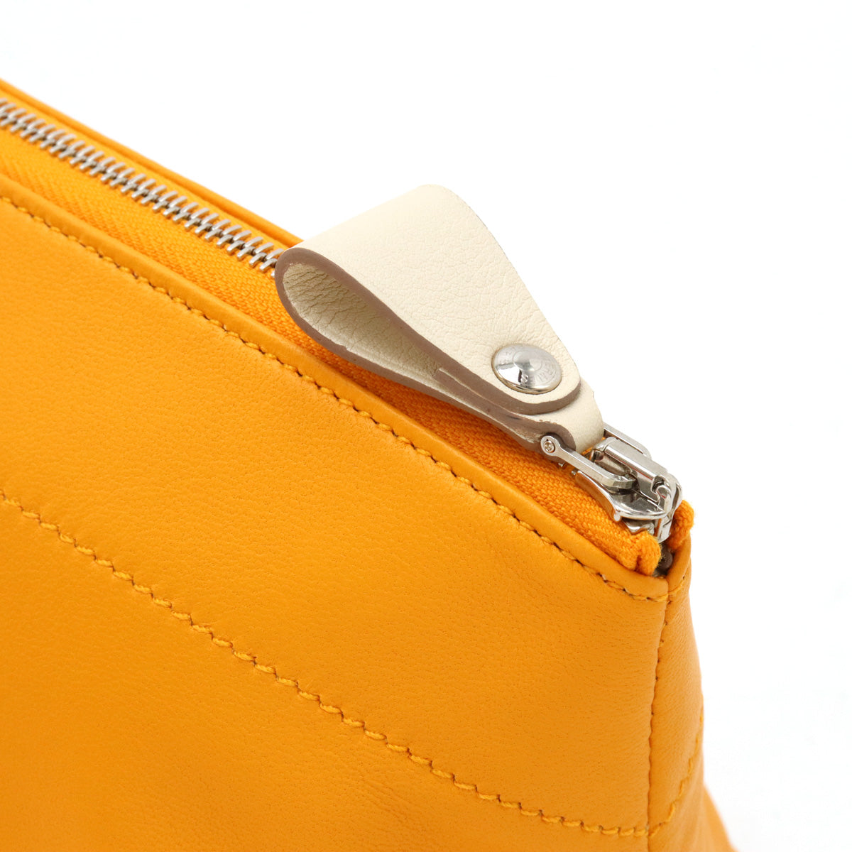 Hermes Toubouyou MM Leather Pouch Orange