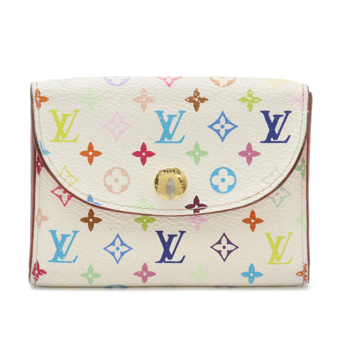 Louis Vuitton Monogram Multicolor Card Case M66560 in Very Good Condition