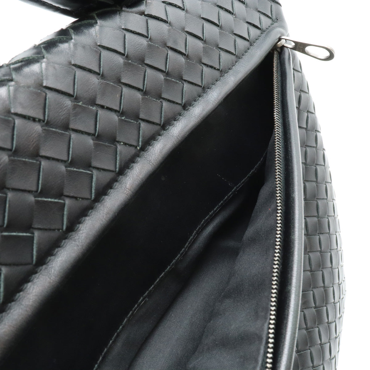 Bottega Veneta Intrecciato Leather Briefcase Black