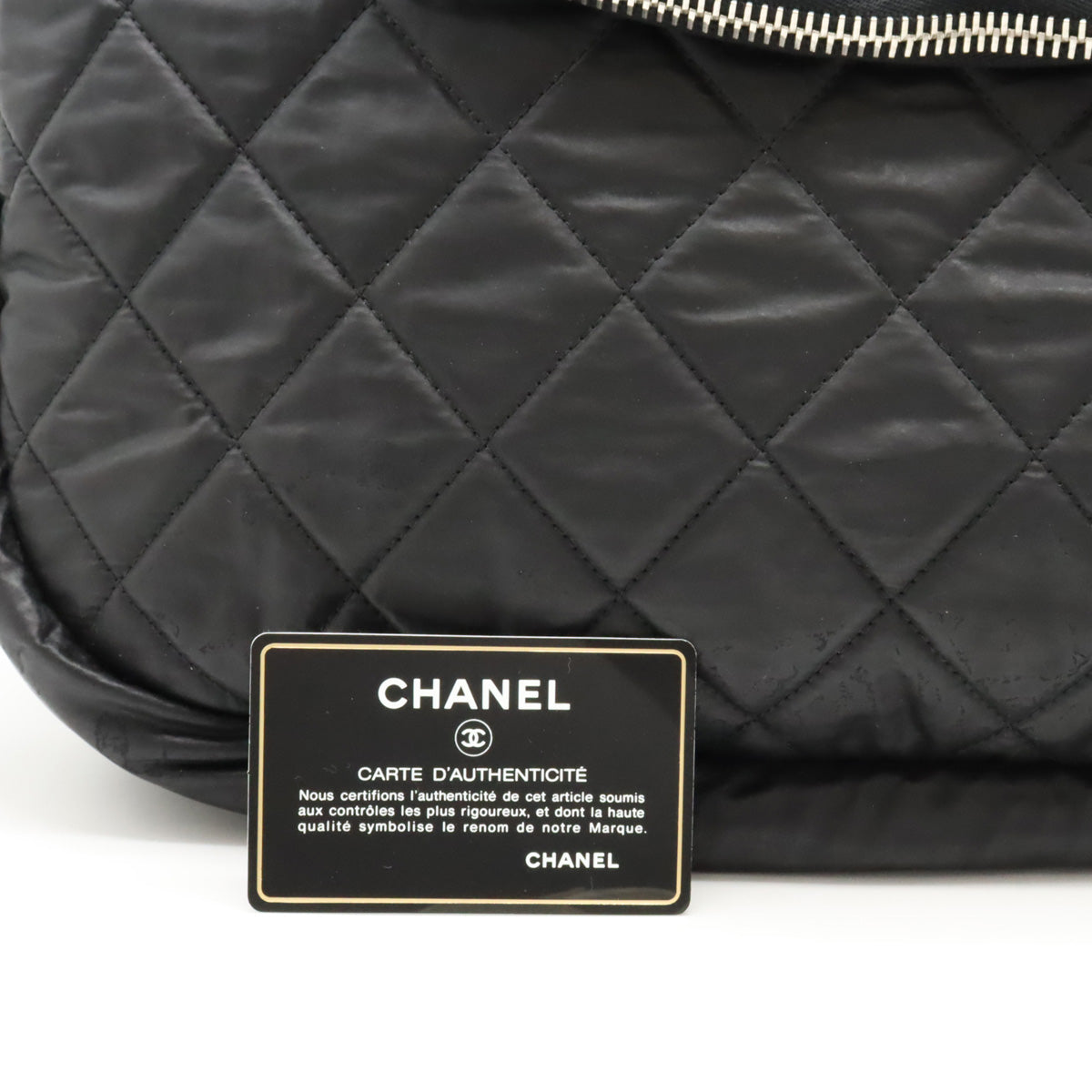 Chanel Cocoon Nylon Leather Shoulder Bag