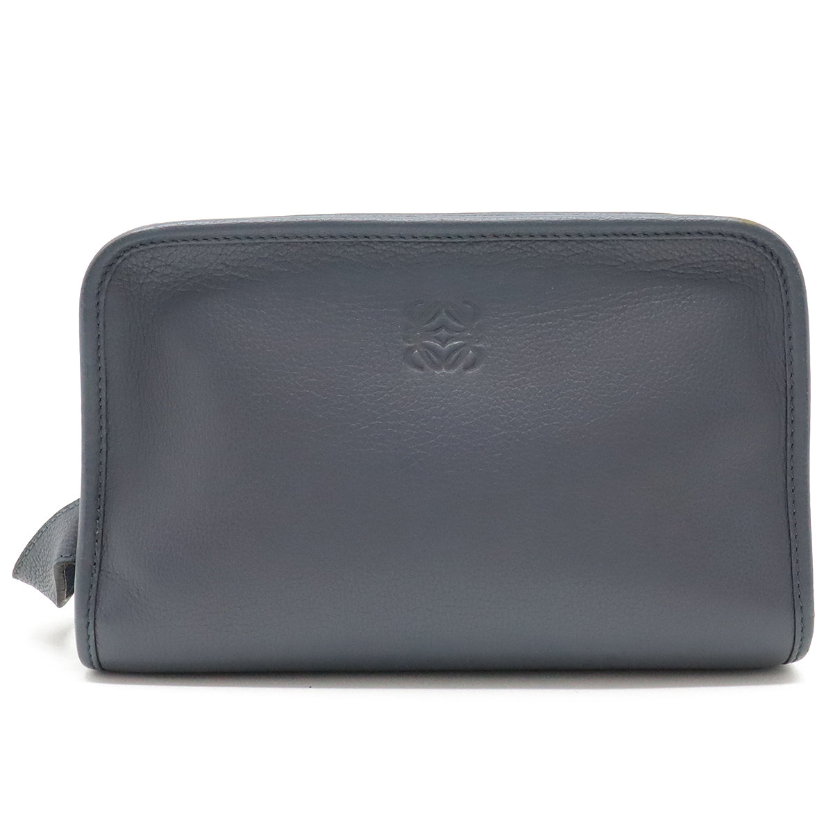 Loewe Leather Anagram Clutch Bag in Good Condition