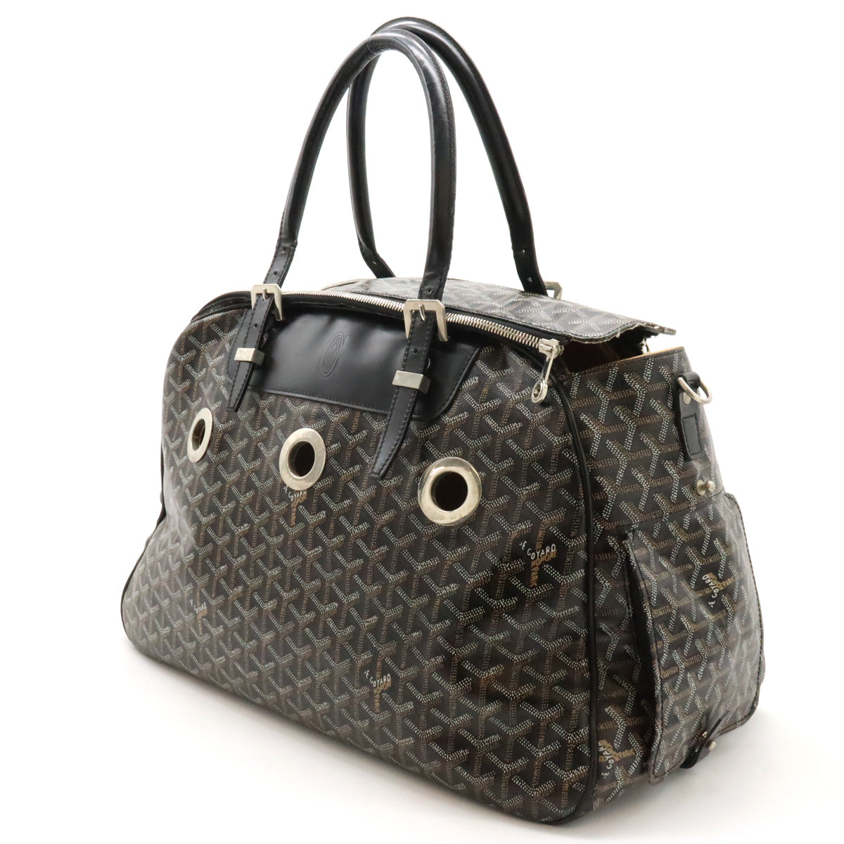 Goyard PVC/Leather Pet Carrier Bag